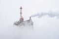 Fuming chimneys of a metallurgical factory