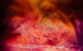 Fuming gas background magic fire flames multicolor Royalty Free Stock Photo