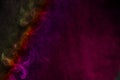 Fuming smoke from the left in a variety of colors amazing background Royalty Free Stock Photo