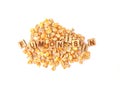 Fumonisin in corn, mycotoxin in poultry feed Royalty Free Stock Photo