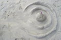 Fun at Beach - Sand Castle - Sand Game with White Sand - Leisure, Play and Activity Royalty Free Stock Photo