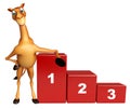 Fun Camel cartoon character with level