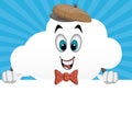 Fun Cartoon Cloud Character