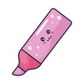 Fun cartoon highlighter kawaii