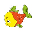 Fun character little fish