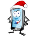 Fun christmas mobile cartoon