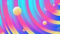 Fun circle liquid color background design. Fluid gradient circled shapes composition. Futuristic design posters. Eps10 Royalty Free Stock Photo