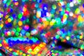 Fun color festive round bokeh