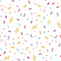 Fun confetti seamless repeat pattern.