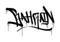 BAHRAIN word graffiti tag style