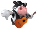 Fun cow - 3D Illustration