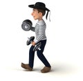 Fun 3d cartoon breton character