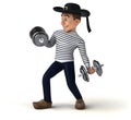 Fun 3d cartoon breton character