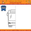 Mirror Drawing cartoon Bus