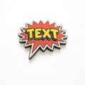 Comic book text bubble illustration isolated on white Royalty Free Stock Photo