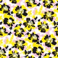 Fun dynamic modern abstract blossom flowers