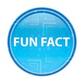 Fun Fact floral blue round button