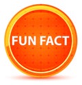 Fun Fact Natural Orange Round Button