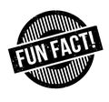 Fun Fact rubber stamp