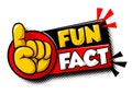 fun fact speech bubble Royalty Free Stock Photo