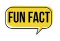 Fun fact speech bubble Royalty Free Stock Photo