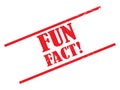 Fun fact stamp Royalty Free Stock Photo