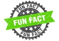 Fun fact stamp. fun fact grunge round sign.