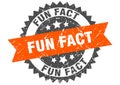 Fun fact stamp. fun fact grunge round sign.