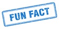 fun fact stamp. square grunge sign on white background Royalty Free Stock Photo