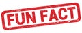 FUN FACT text written on red rectangle stamp Royalty Free Stock Photo