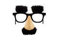 Fun fake mask lisolated on white Royalty Free Stock Photo