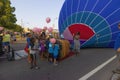 Fun Fest Hot Air Balloon Glow in Kingsport, Tennessee Royalty Free Stock Photo