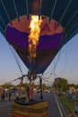 Fun Fest Hot Air Balloon Glow in Kingsport, Tennessee Royalty Free Stock Photo