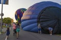 Fun Fest Hot Air Balloon Glow in Kingsport, Tennessee Royalty Free Stock Photo