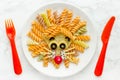 Fun food idea for kids lunch, animal shaped food art