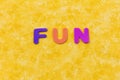 Fun funny day learn teach word plastic letters toy