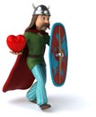 Fun Gaul - 3D Illustration Royalty Free Stock Photo
