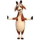 Fun Goat funny cartoon character