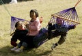 Fun with hammock Royalty Free Stock Photo