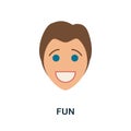 Fun icon. Simple element from core values collection. Creative Fun icon for web design, templates, infographics and more