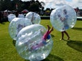 Fun: kids bouncing in bump balls zorbing