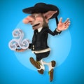 Fun Korrigan - 3D Illustration Royalty Free Stock Photo