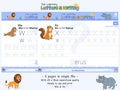 Fun learning Letter and writing animals two pages in single file Walrus and Xerus