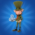 Fun leprechaun - 3D Illustration Royalty Free Stock Photo