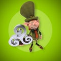 Fun leprechaun - 3D Illustration Royalty Free Stock Photo