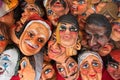 Fun masks to celebrate New year, Ecuador