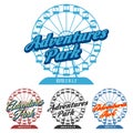 Fun Park Logo With Ferris Wheel