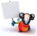 Fun parrot Royalty Free Stock Photo