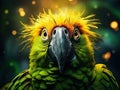 Fun parrot  Made With Generative AI illustration Royalty Free Stock Photo