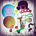 Fun photo booth party background Royalty Free Stock Photo
